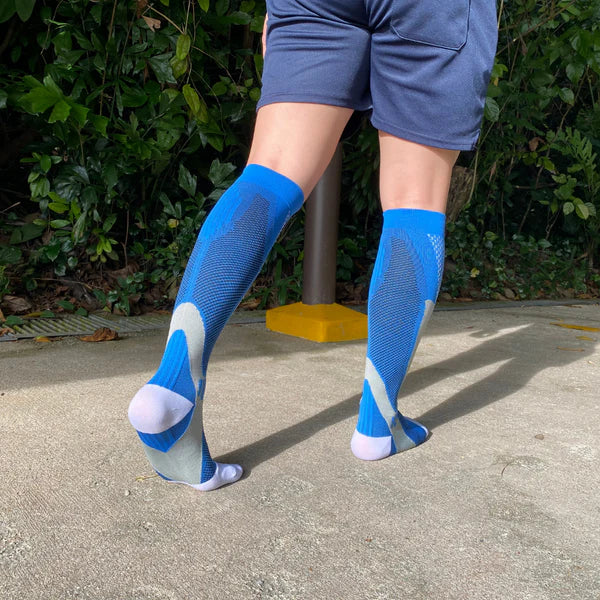 Sky Blue Compression Socks